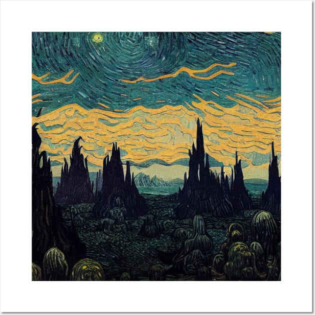 Starry Night in Kashyyyk Wall Art by Grassroots Green